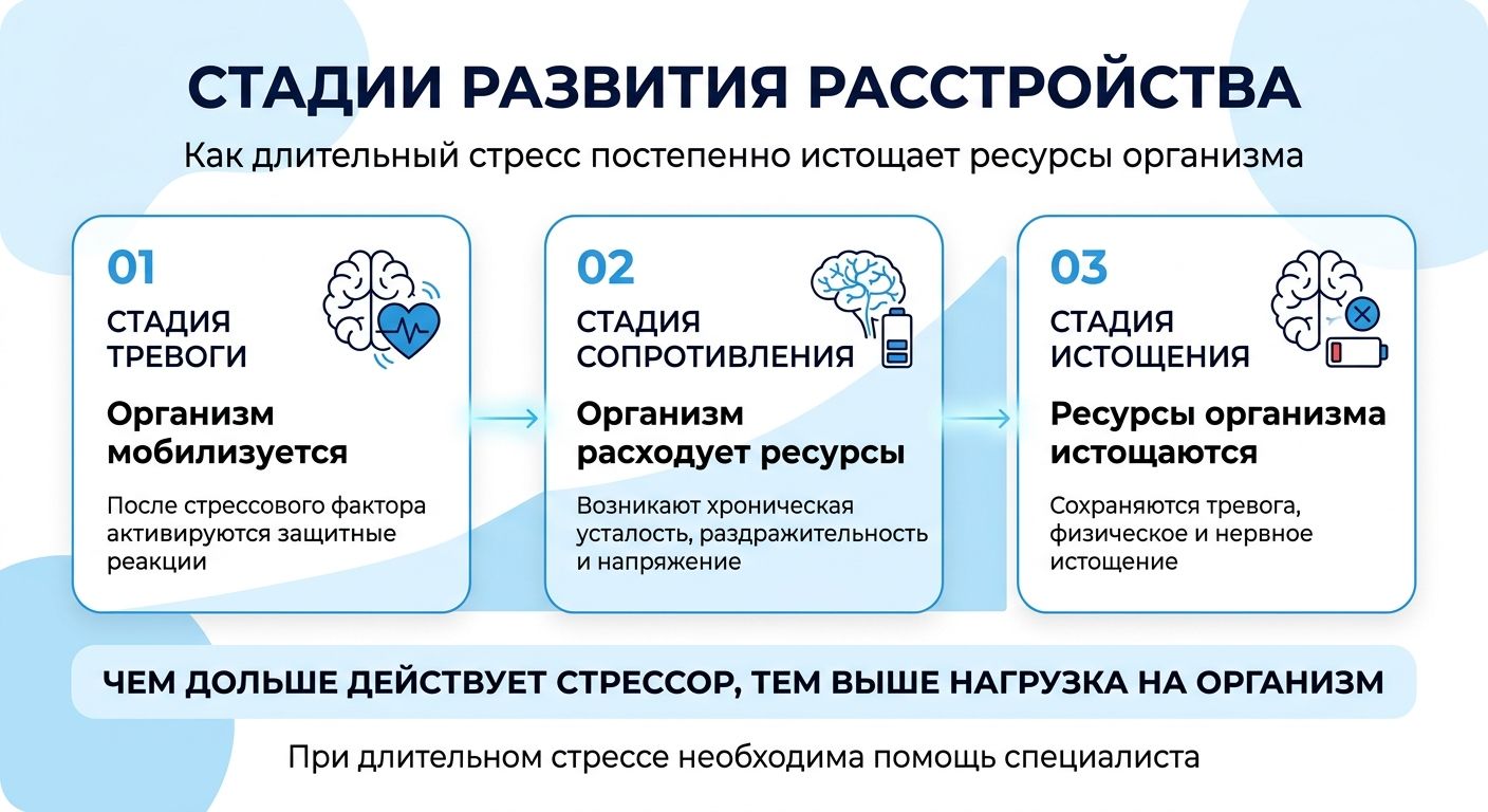 Лечение стресса в Медногорске инфографика